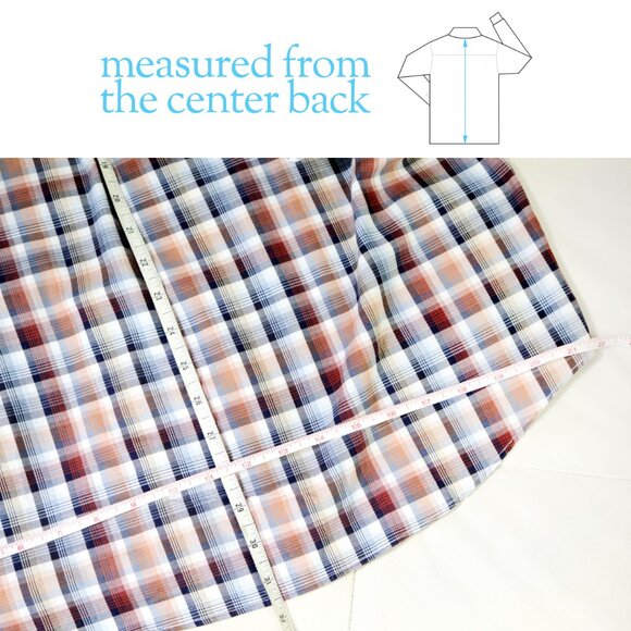 Men's Size Medium Plaid Short Sleeve Button Down Shirt by Retreat - Picture 5 of 5